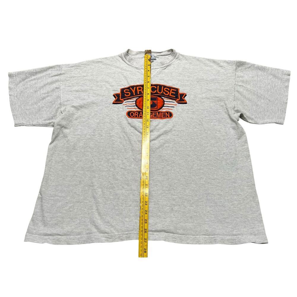 Vintage 90s American College - Syracuse Orange SU University T-Shirt Tee - XL - Picture 7 of 9